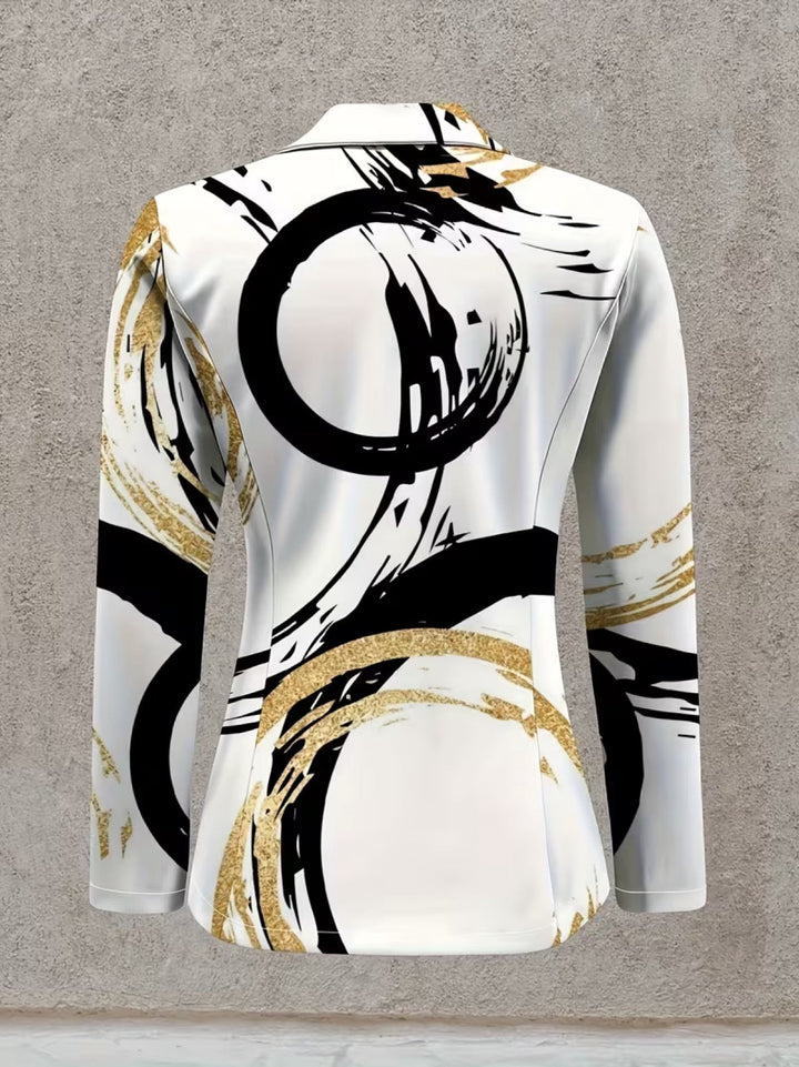 Noemine™ | Blazer Astratto con Pennellate
