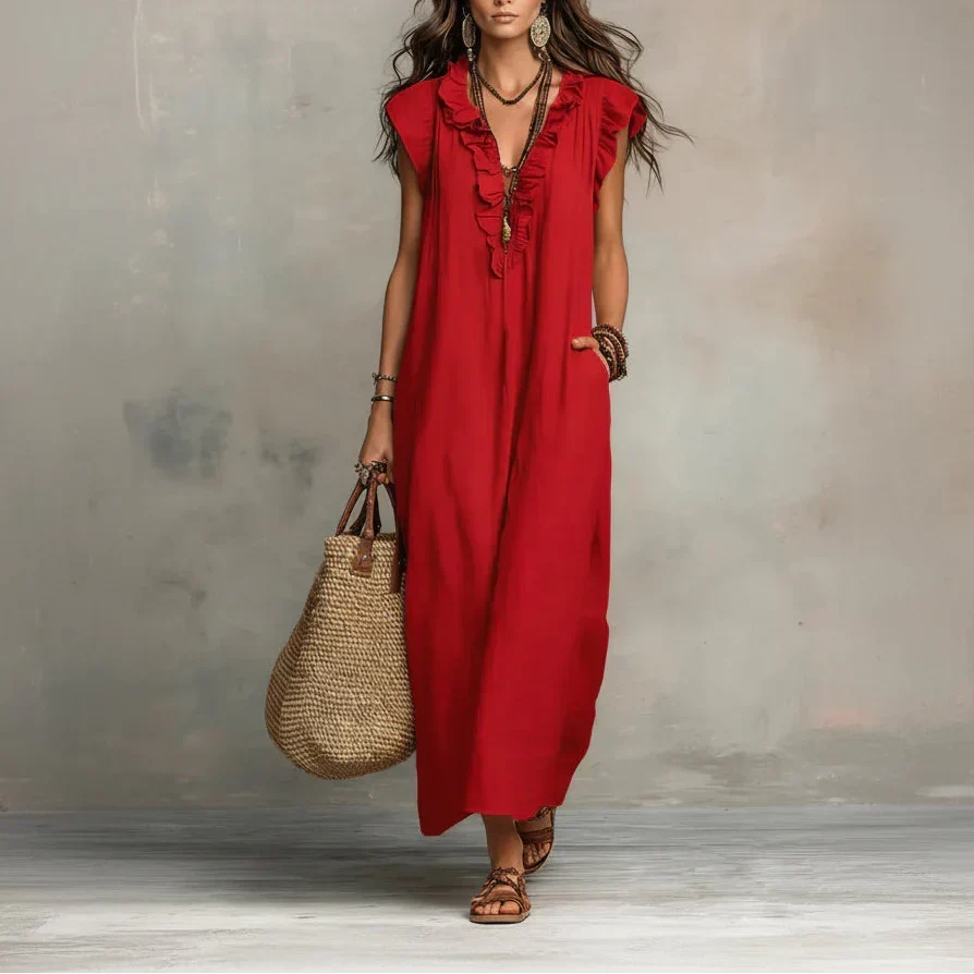 Zoey | Vestito Bohemio Lungo
