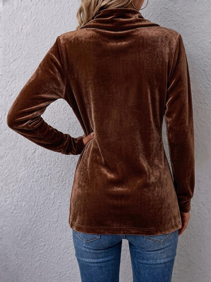 Holliwell™ | Giacca a Maniche Lunghe Aperta con Accento di Bottone Vintage