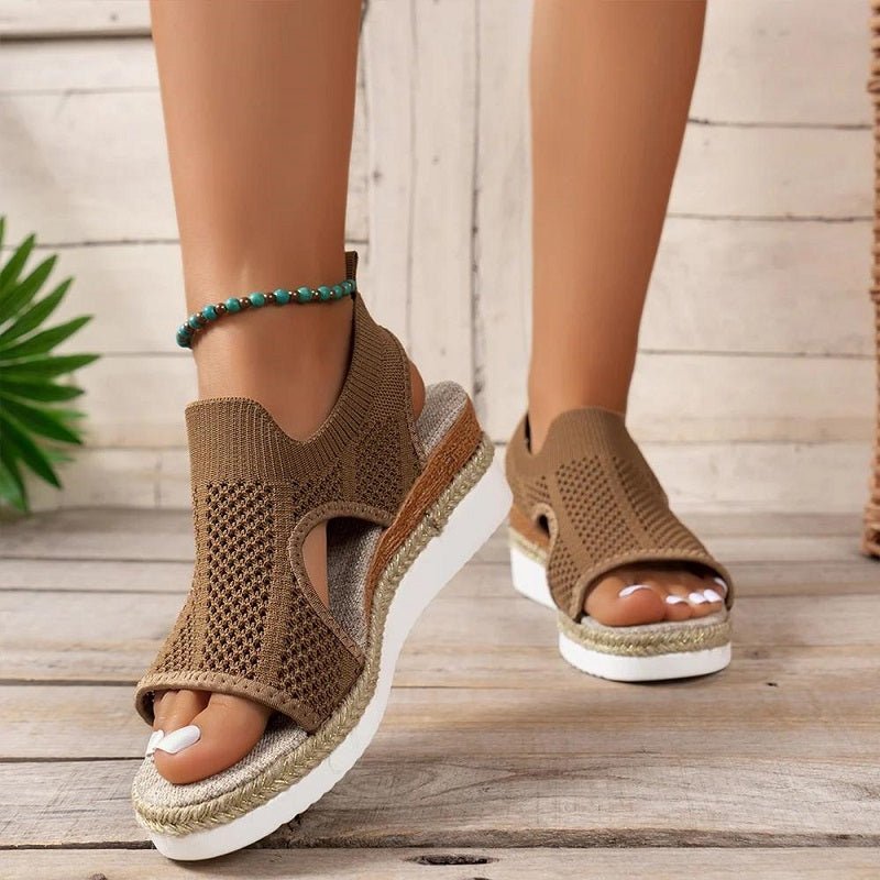 Riley™ - Sandalias de playa ortopédicas cómodas con cuña