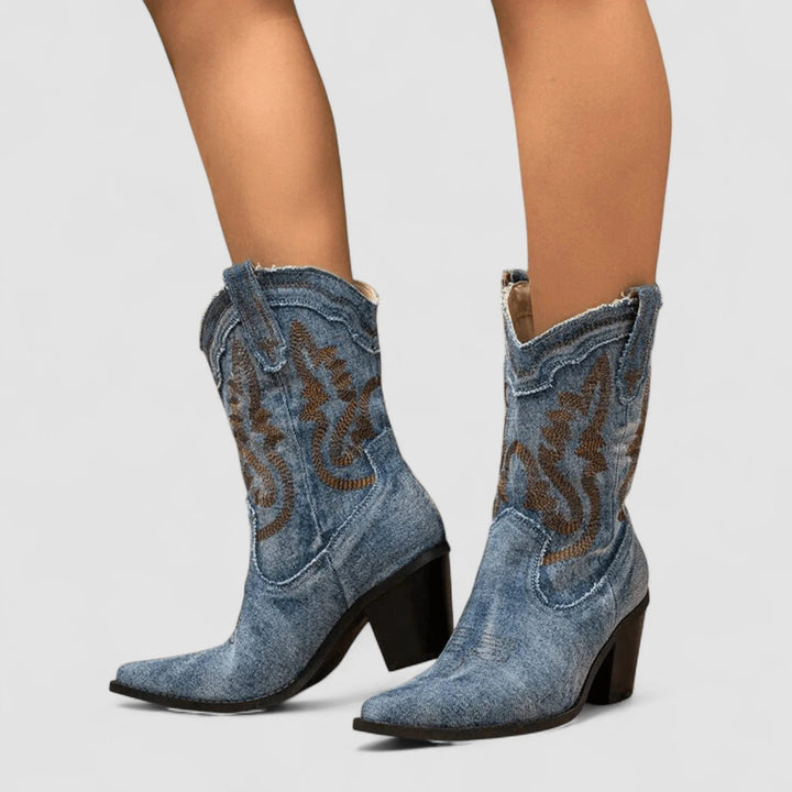 La Bota Della de Denim