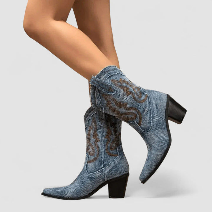 La Bota Della de Denim