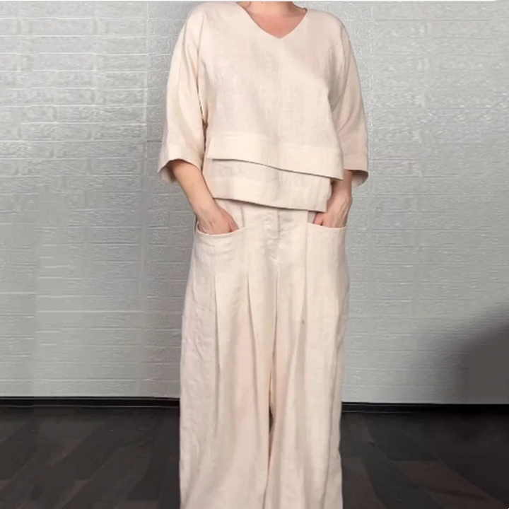 Noa | Conjunto Minimalista Suelto de Dos Piezas