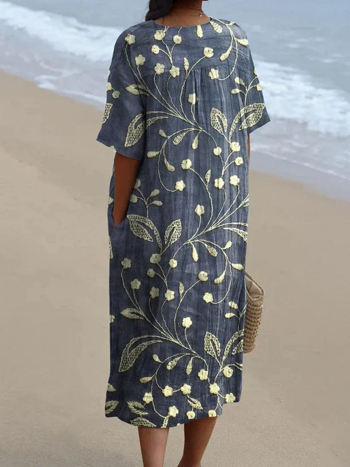 Eleanor | Vestido Maxi Floral Verano Cómodo